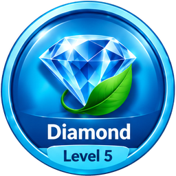 Diamond certification medal